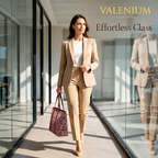 Valenium Women's Office Oxford Fabric Laptop Bag (Brown)