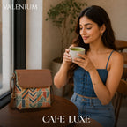 Valenium Patch Print Crossbody Sling Bag