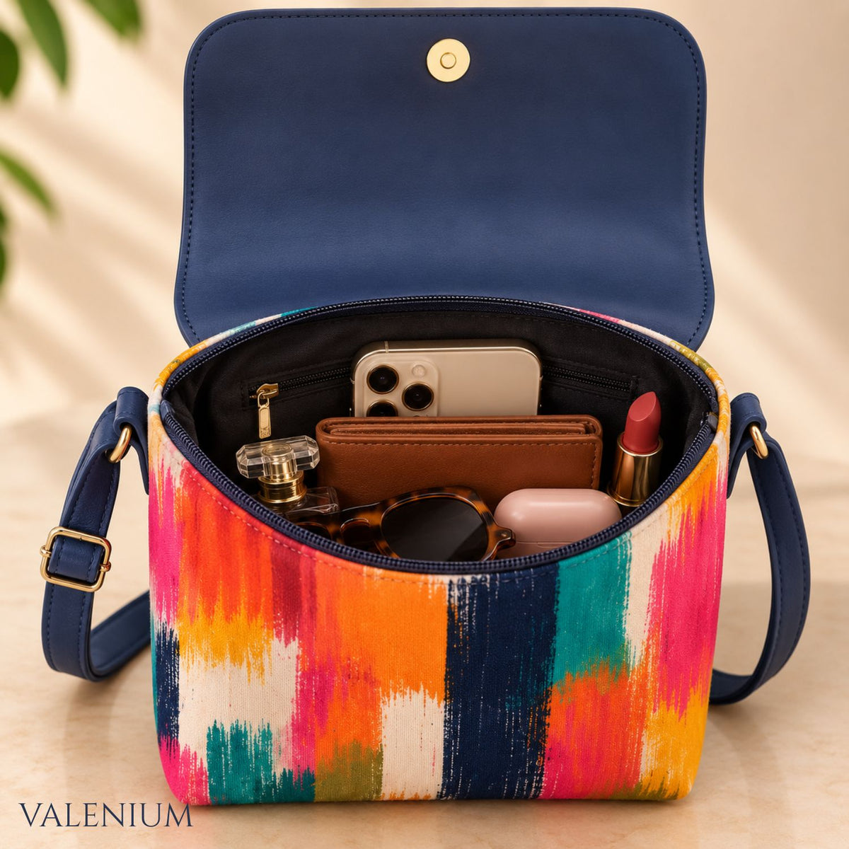 Valenium Colour Splash Crossbody Sling Bag