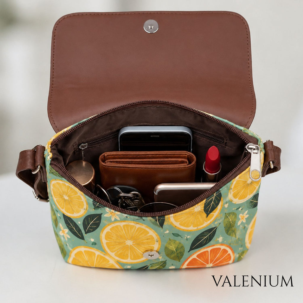 Valenium Citrus Crossbody Sling Bag