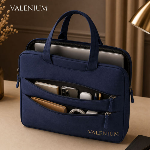 Valenium 15.6” Laptop Polyester Messenger Bag (Blue)