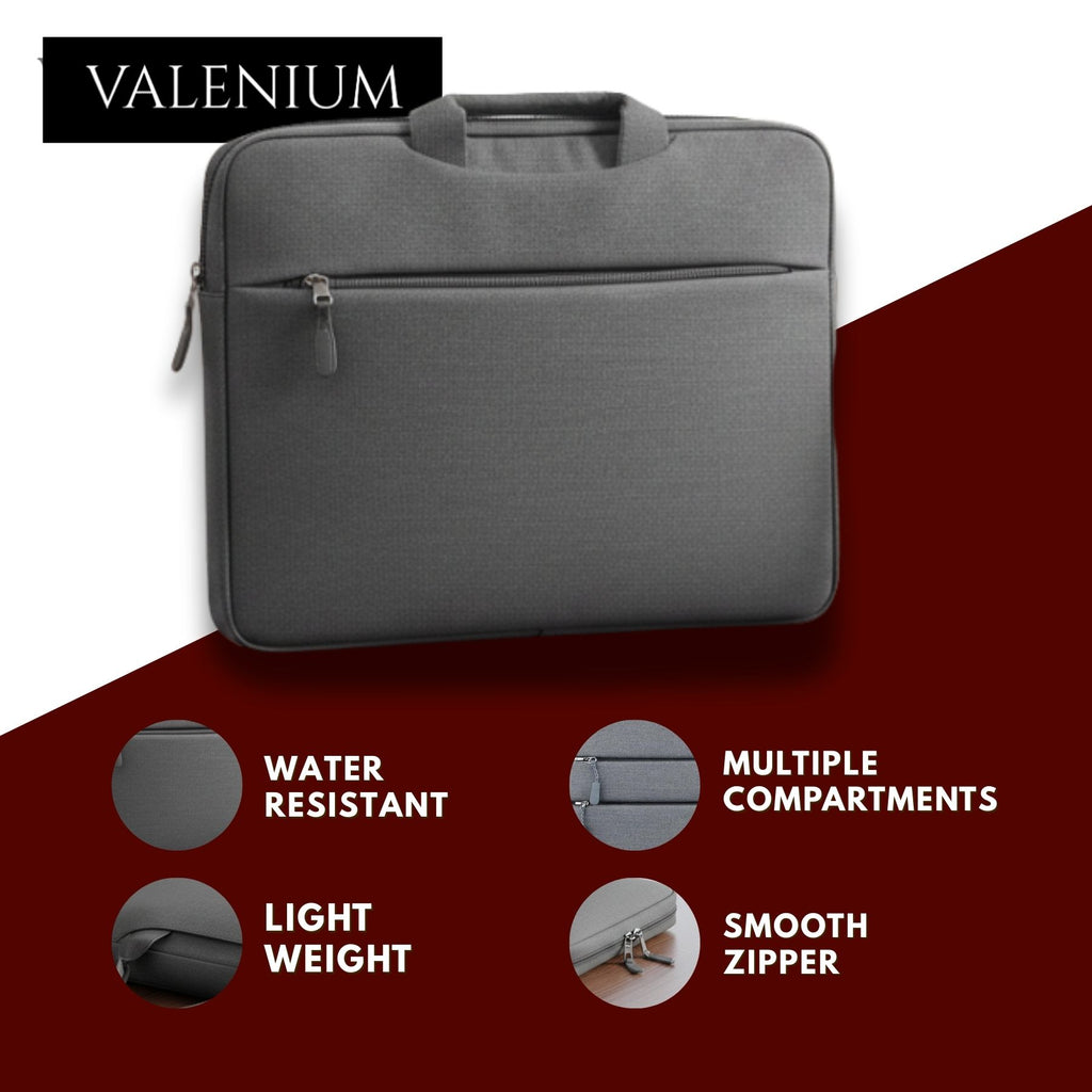 Valenium 15.6" Polyester Laptop Bag (Grey)