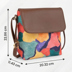Valenium Printed Crossbody Sling Bag (Multicolour)