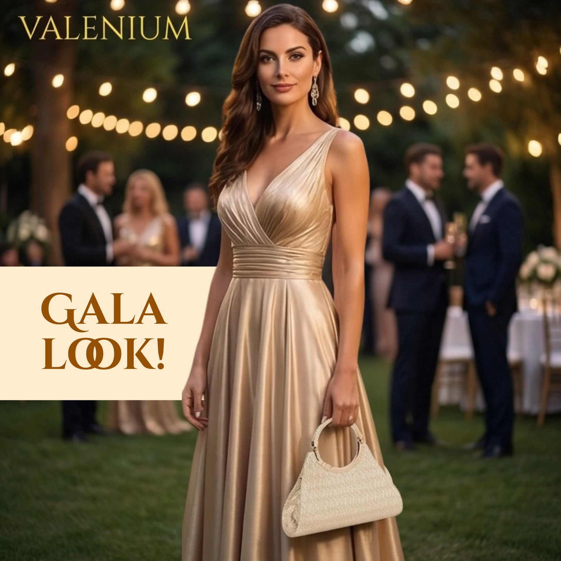 Valenium Clutch Bag (Golden)