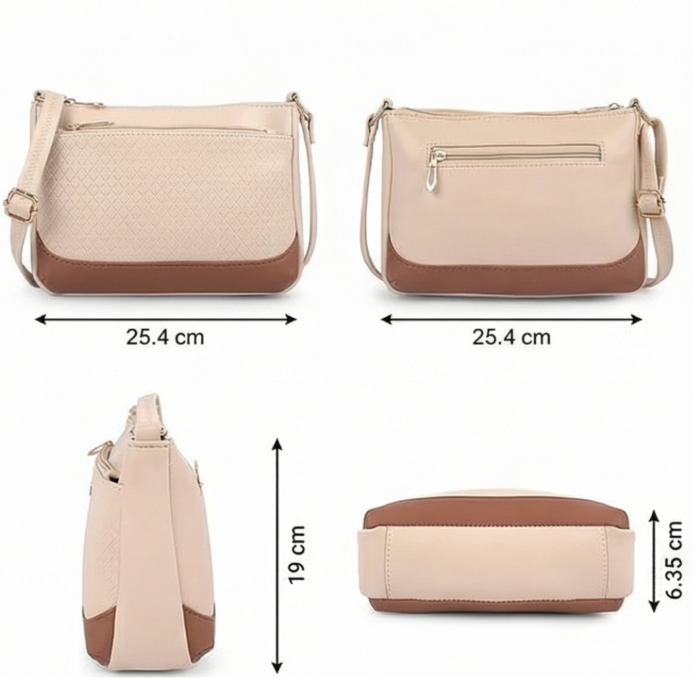 Valenium Crossbody Sling Bag (Off-White)