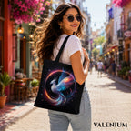 Valenium Glowing Phoenix Ascent Canvas Tote Bag