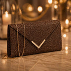 Valenium Women's Clutch Sling Bag (Brown)