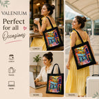 Valenium Mediterranean City Printed Tote Bag