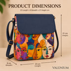 Valenium Abstract Crossbody Sling Bag