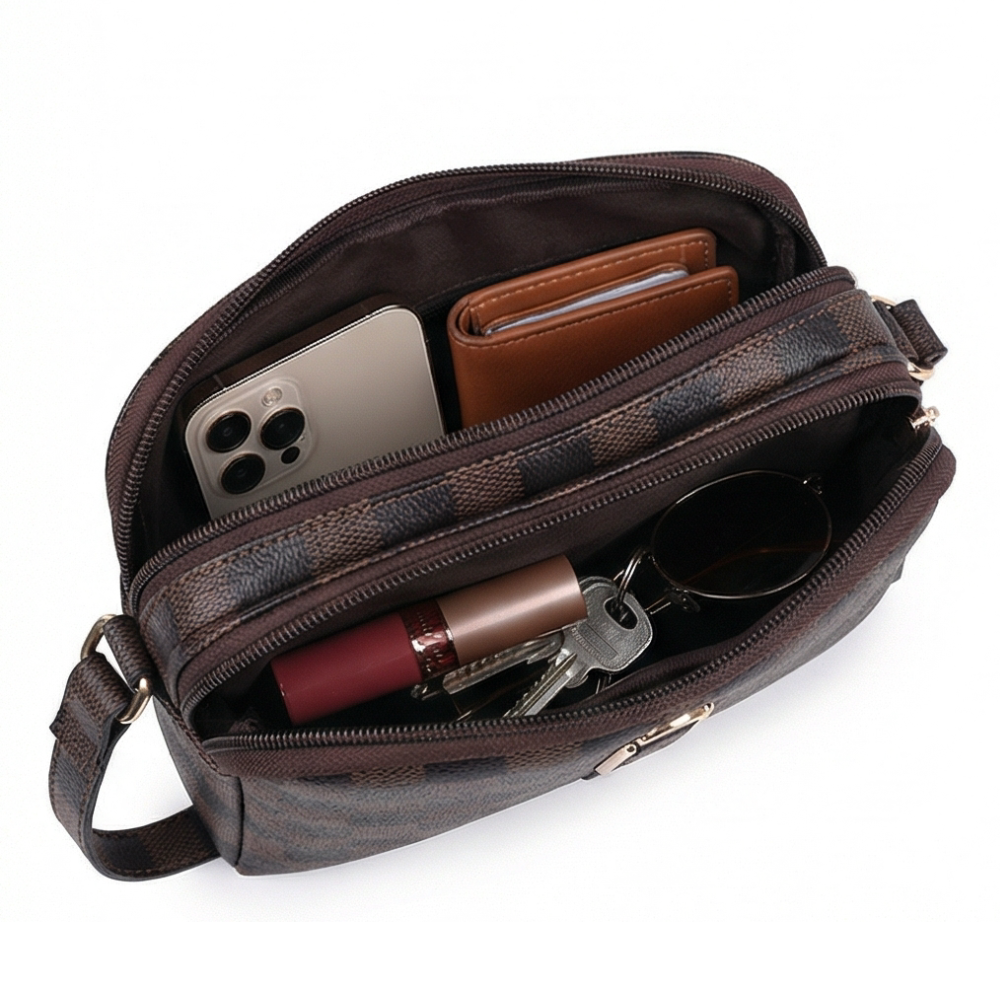 Valenium Crossbody Sling Bag (Brown)