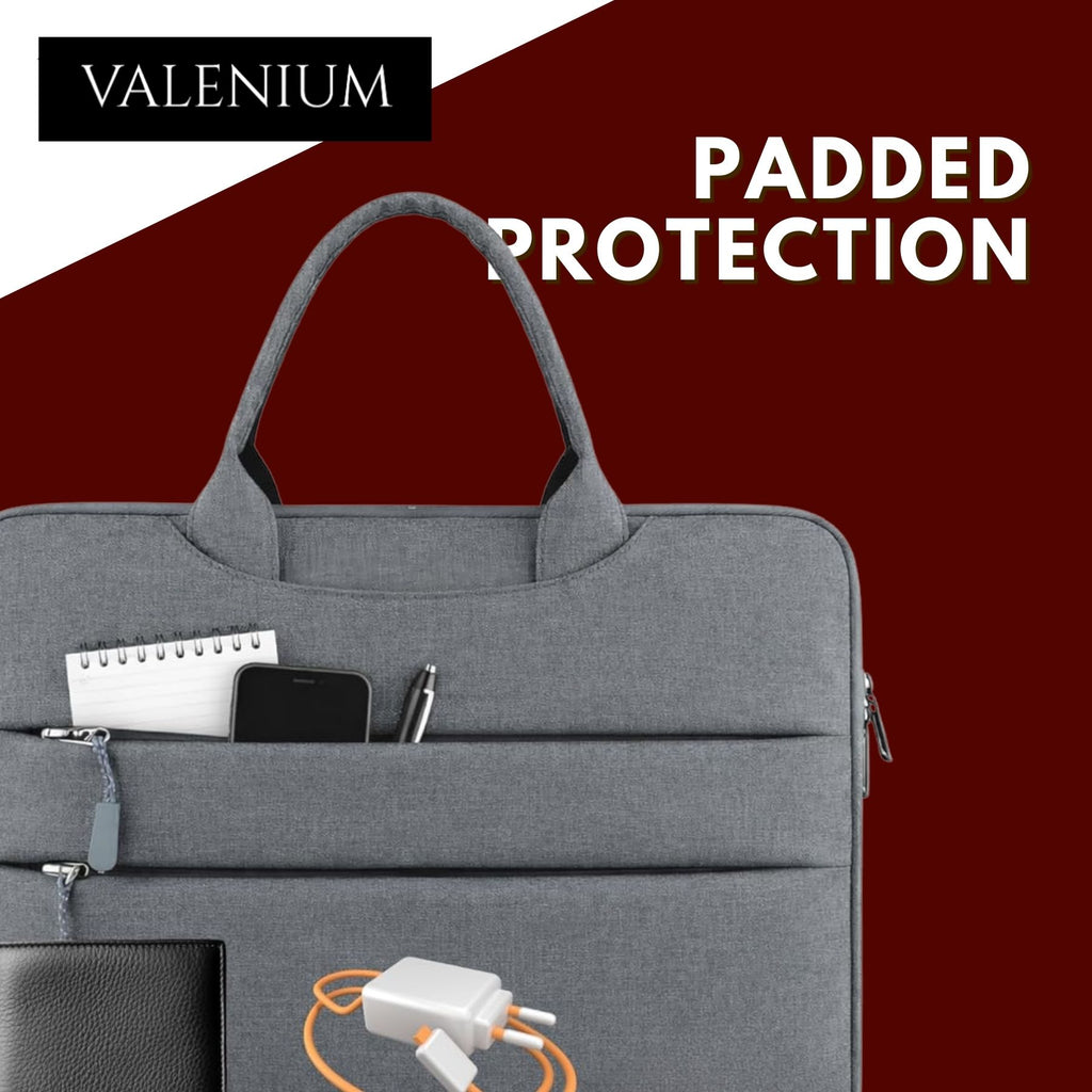 Valenium 15.6" Polyester Laptop Bag (Grey)