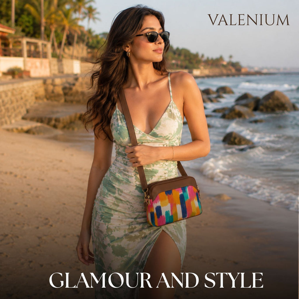 Valenium Abstract Splash Sling Bag