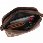 Valenium Printed Sling Bag (Brown)