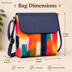 Valenium Colour Splash Crossbody Sling Bag