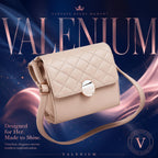 Valenium Quilted Sling Bag (Cream)