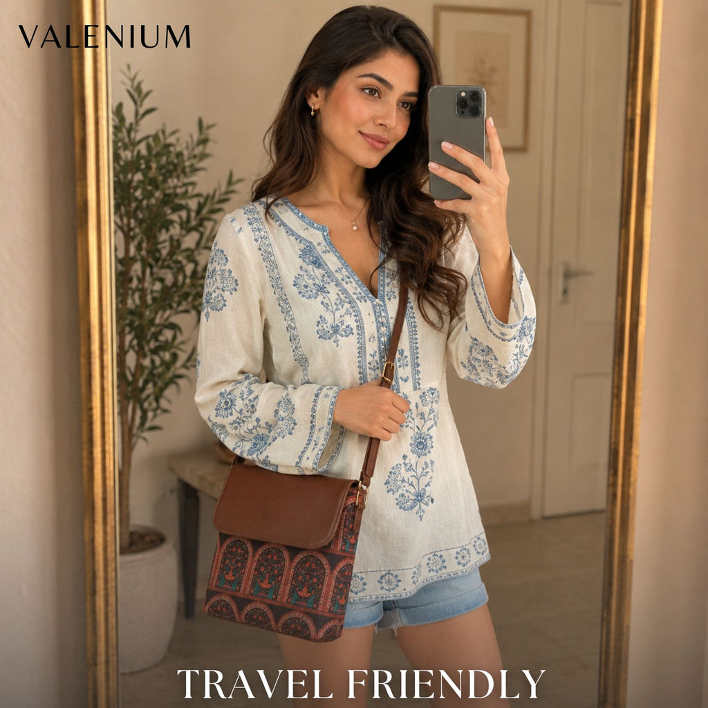 Valenium Urban Floral Sling Bag (Multicolour)