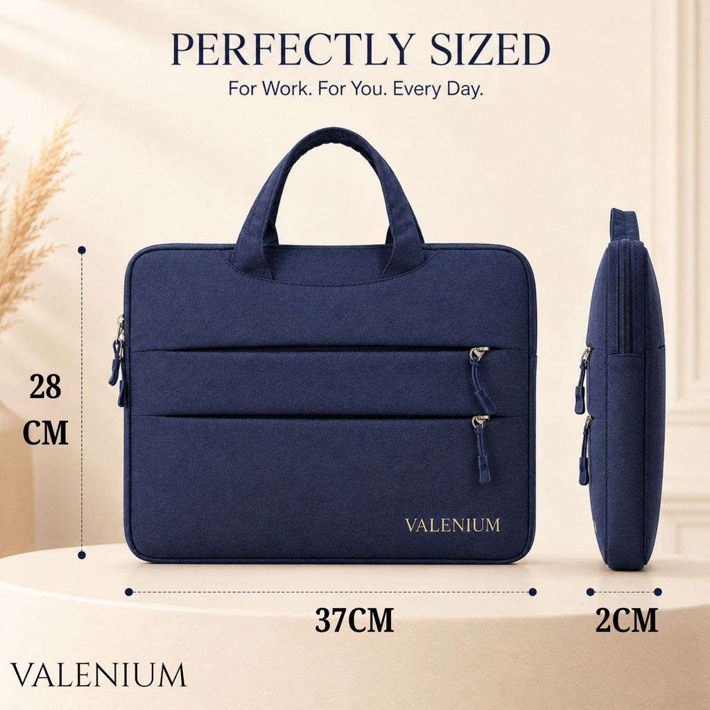 Valenium 15.6” Laptop Polyester Messenger Bag (Blue)