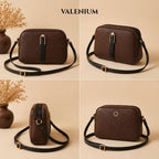 Valenium Quilted Cross Body Sling Bag ( Dark Brown )