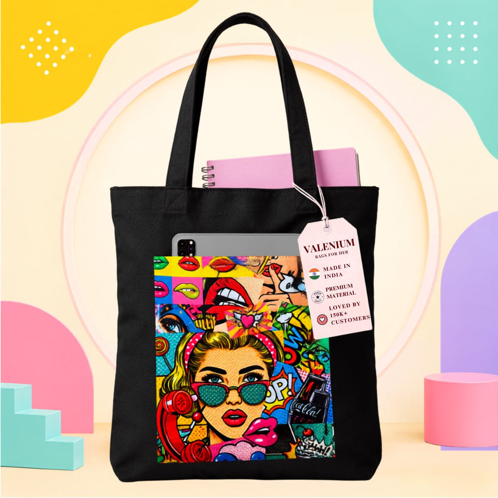 Valenium Pop Art Tote Bag