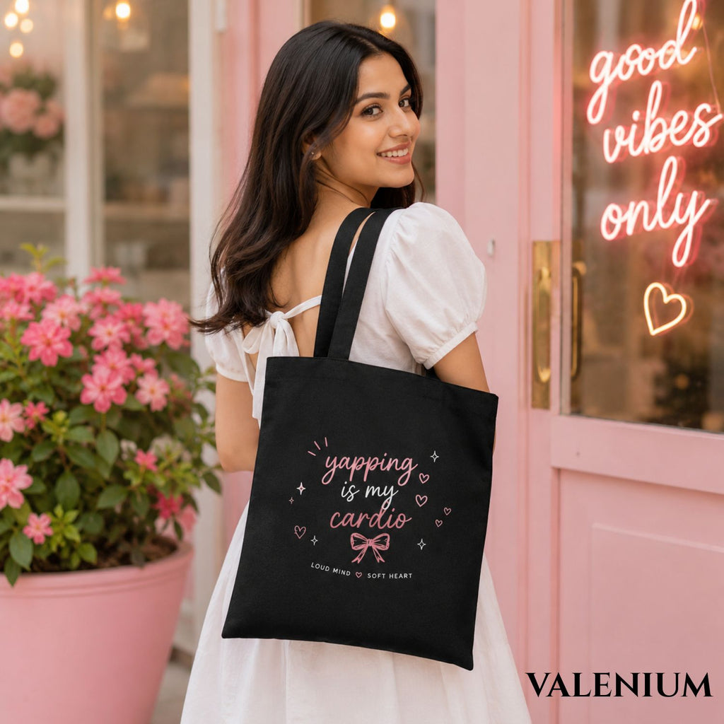 Valenium Certified Yapper Canvas Tote Bag