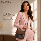 Valenium Printed Sling Bag (Brown & Black)