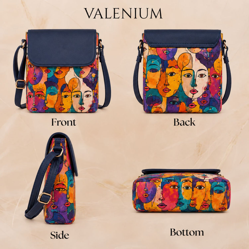 Valenium Abstract Crossbody Sling Bag