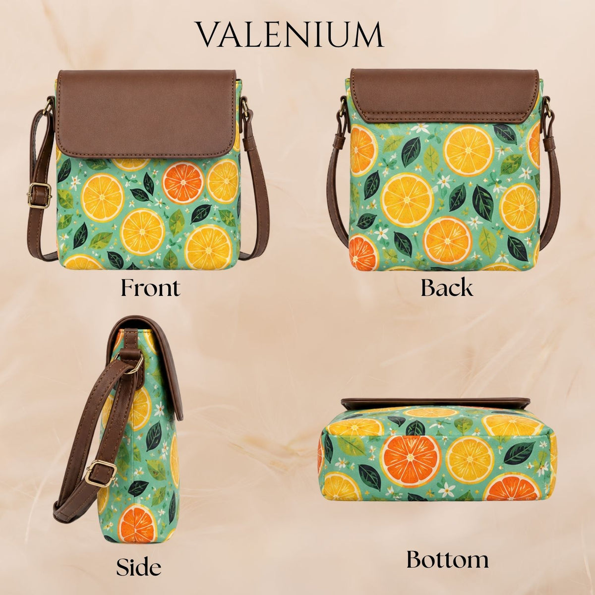 Valenium Citrus Crossbody Sling Bag