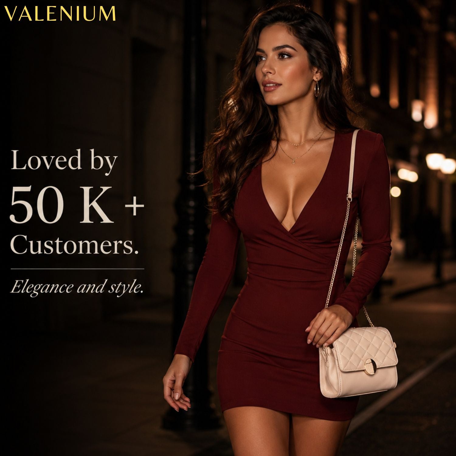 Valenium Quilted Sling Bag (Cream)