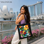 Valenium Citrus Bloom Printed Tote Bag