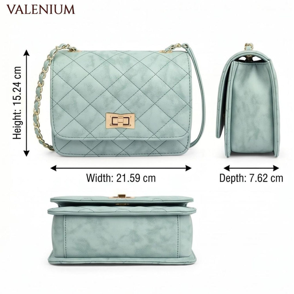 Valenium Crossbody Sling Bag (Green)