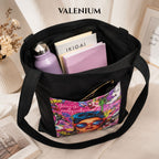 Valenium Retro Pop Printed Tote Bag