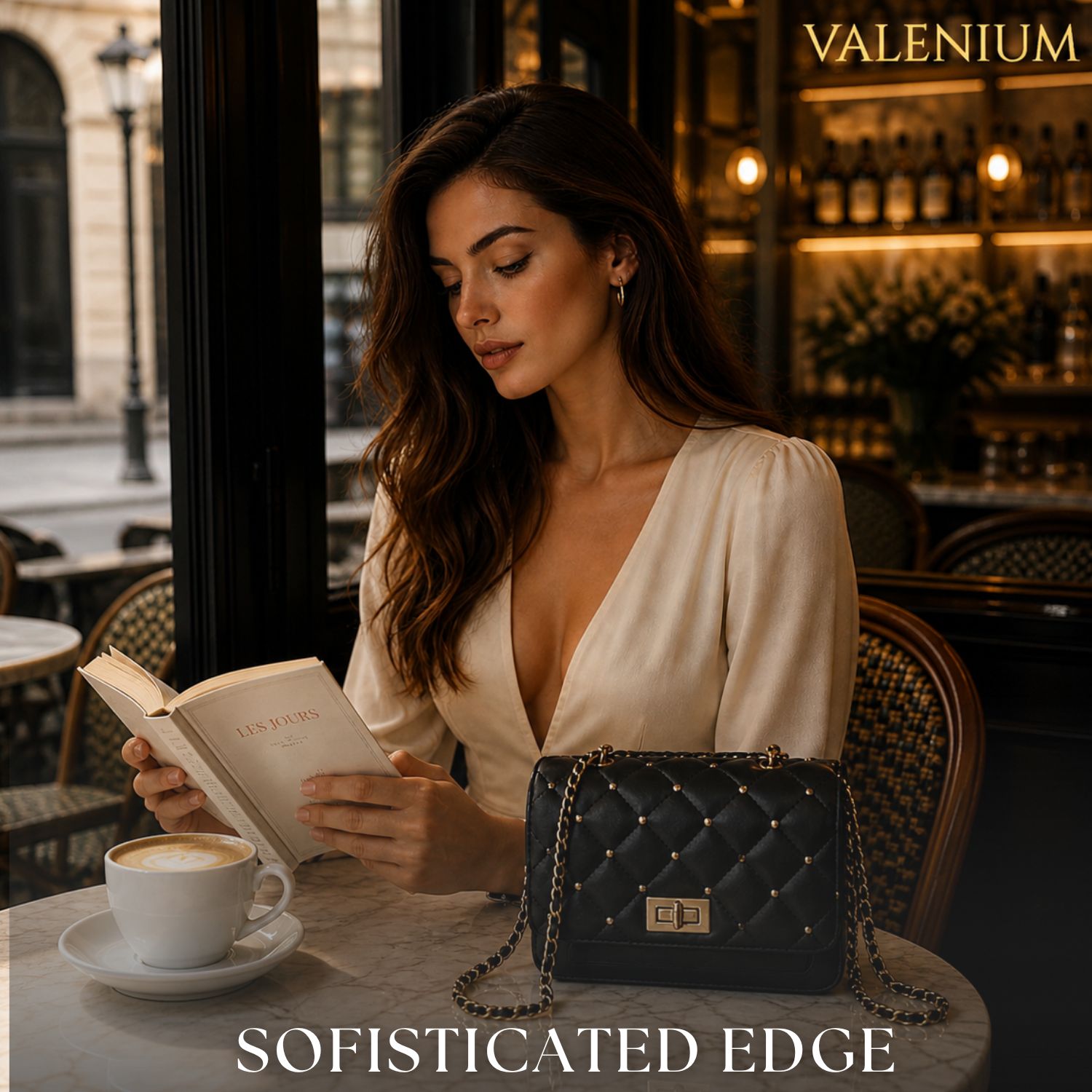 Valenium Trendy Crossbody Sling Bag (Black)