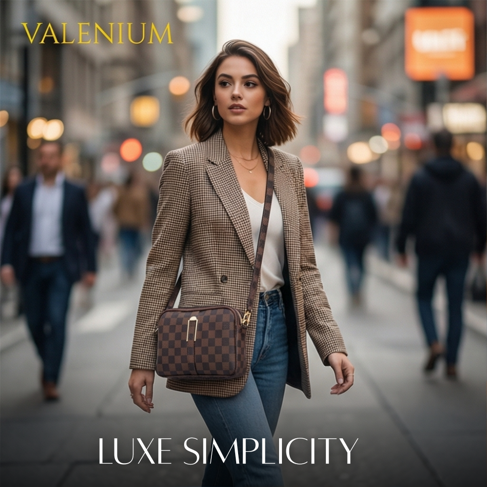 Valenium Crossbody Sling Bag (Brown)