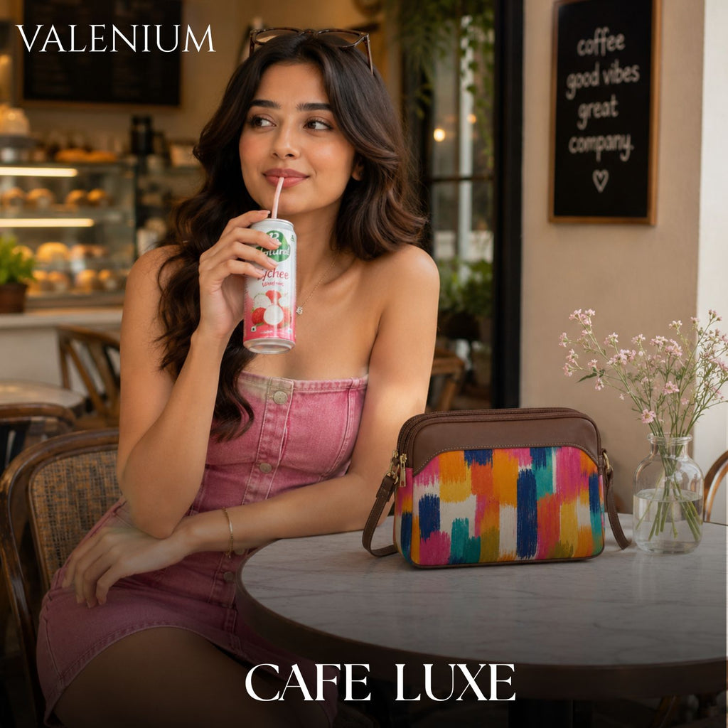 Valenium Abstract Splash Sling Bag