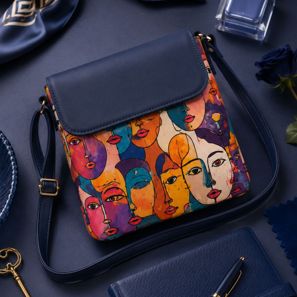 Valenium Abstract Crossbody Sling Bag
