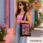 Valenium Retro Pop Printed Tote Bag