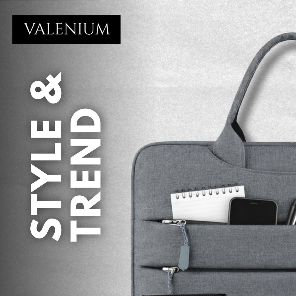 Valenium 15.6" Polyester Laptop Bag (Grey)