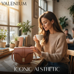 Valenium PU Faux Leather Crossbody Sling Bag (Brown)