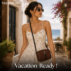 Valenium Quilted Cross Body Sling Bag ( Dark Brown )