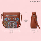 Valenium Ethnic Print Sling Bag (Multicolor)