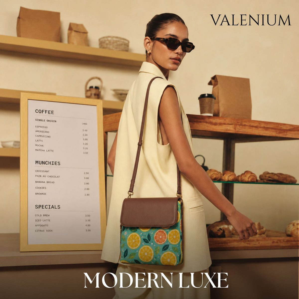 Valenium Citrus Crossbody Sling Bag