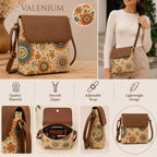 Valenium Boho Print Crossbody Sling Bag