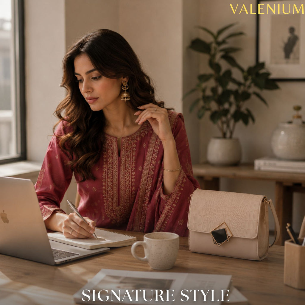 Valenium Sling Bag (Cream)