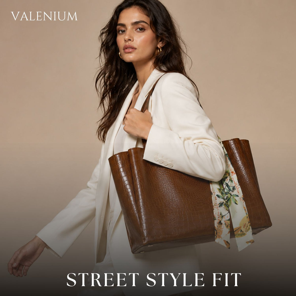 Valenium Shoulder Tote Bag