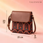 Valenium Urban Floral Sling Bag (Multicolour)