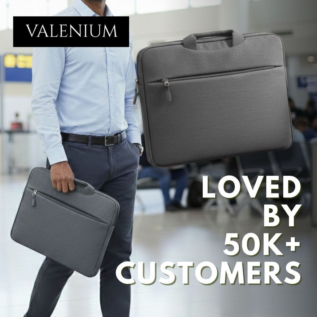 Valenium 15.6" Polyester Laptop Bag (Grey)