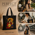 Valenium Bohemian Melody Muse Printed Tote Bag