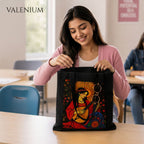 Valenium Bohemian Melody Muse Printed Tote Bag