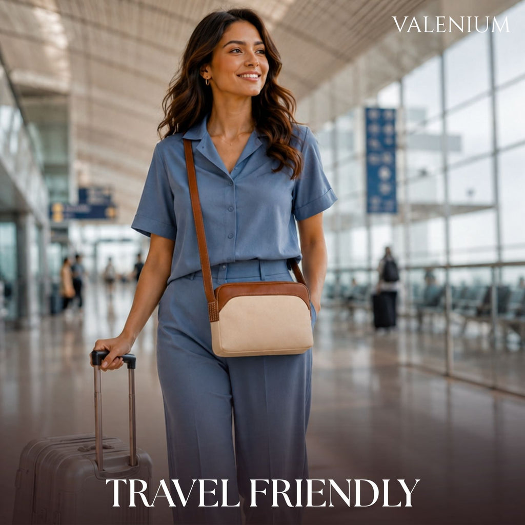 Valenium Dual-Tone Textured Sling Bag