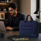 Valenium 15.6” Laptop Polyester Messenger Bag (Blue)
